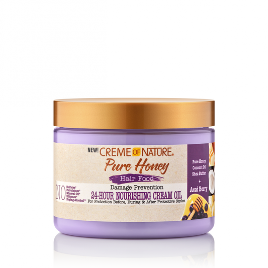 Creme Of Nature Pure Honey Damage Prevention 24-Hour Nourishing Cream Oil 4.7 oz