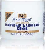 B&C Skin Tight Xtra Strenght In-Grown Hair & Razor Bump Creme With Tea tree Oil 56.5gms/2oz