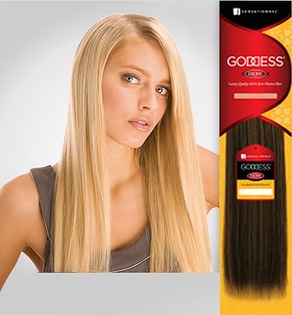 Sensationnel Goddess Remy Silky Weave 16" col 1