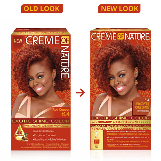 Creme Of Nature Exotic Shine Color with Argan Oil Red Copper 6.4