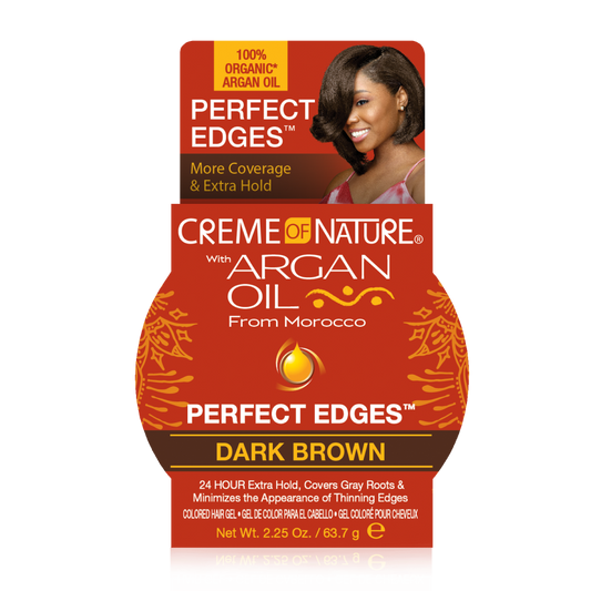 Creme of Nature Argan Oil Perfect Edges Dark Brown 2.25 oz