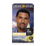 Creme of Nature Natural Looking Moisture-Rich Liquid Hair Color with Shea Butter Conditioner For Men Jet Black