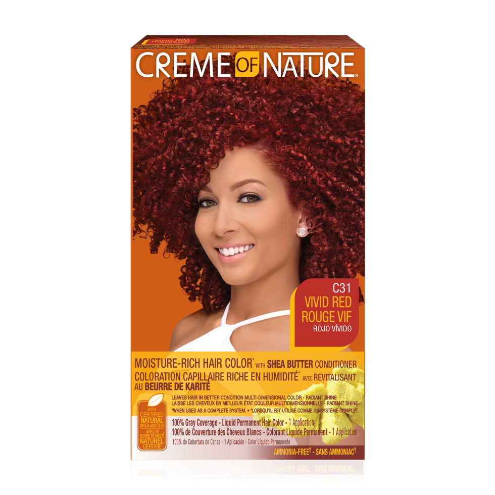 Creme of Nature Moisture-Rich Hair Color with Shea Butter Conditioner Vivid Red C31