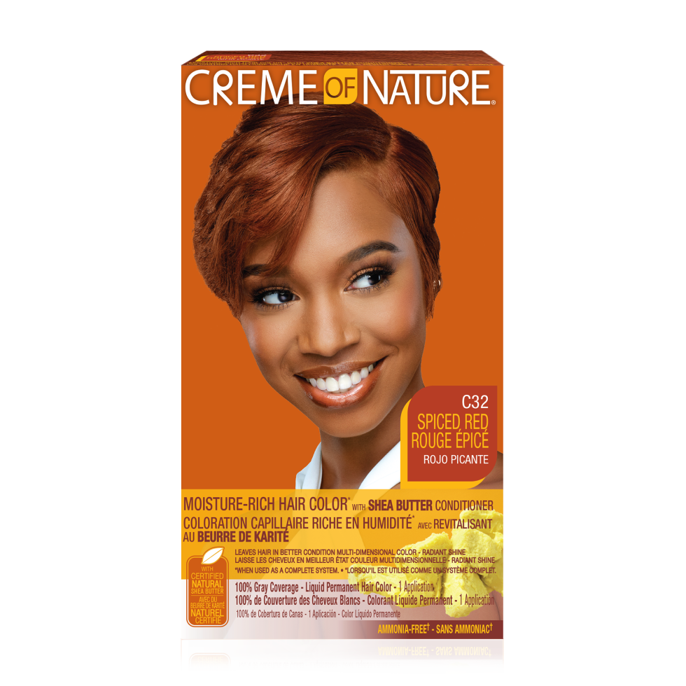 Creme Of Nature Moisture-Rich Hair Color with Shea Butter Conditioner  Spiced Red C32