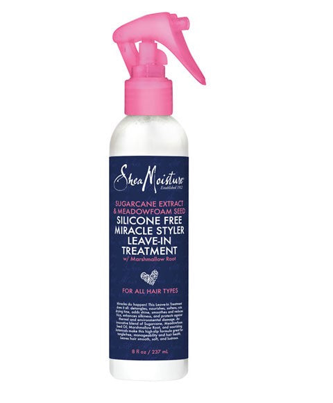 Shea Moisture Sugarcane Extract & Meadowfoam Seed Silicone Free Miracle Styler Leave-in Treatment 8oz