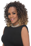 Vivica A. Fox HW-TWEEDY Synthetic Fiber, 3/4 Half Wig