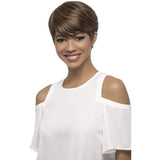 Vivica A Fox Pure Stretch Cap Synthetic Short cut with sweft bang  Wig-QURI