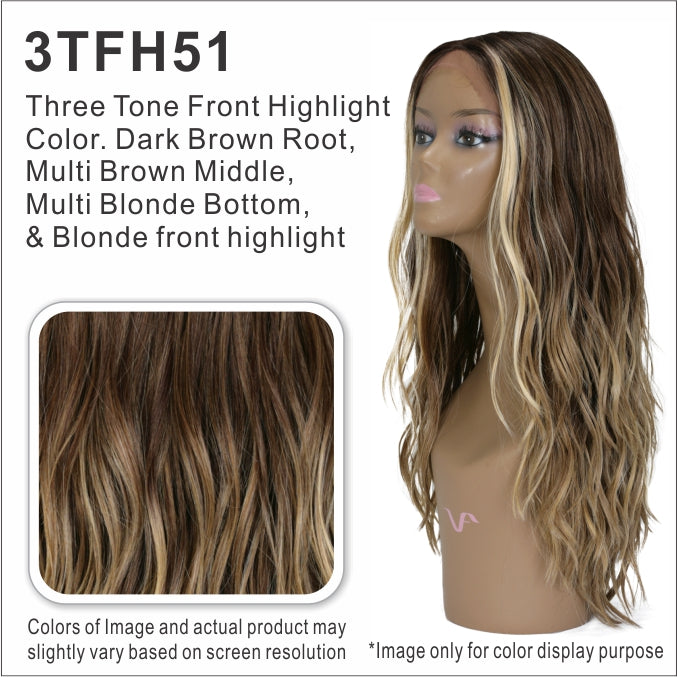 Vivica A Fox  Layered Pieced Loose Curl Synthetic Lace Front Wig -  YERIEL