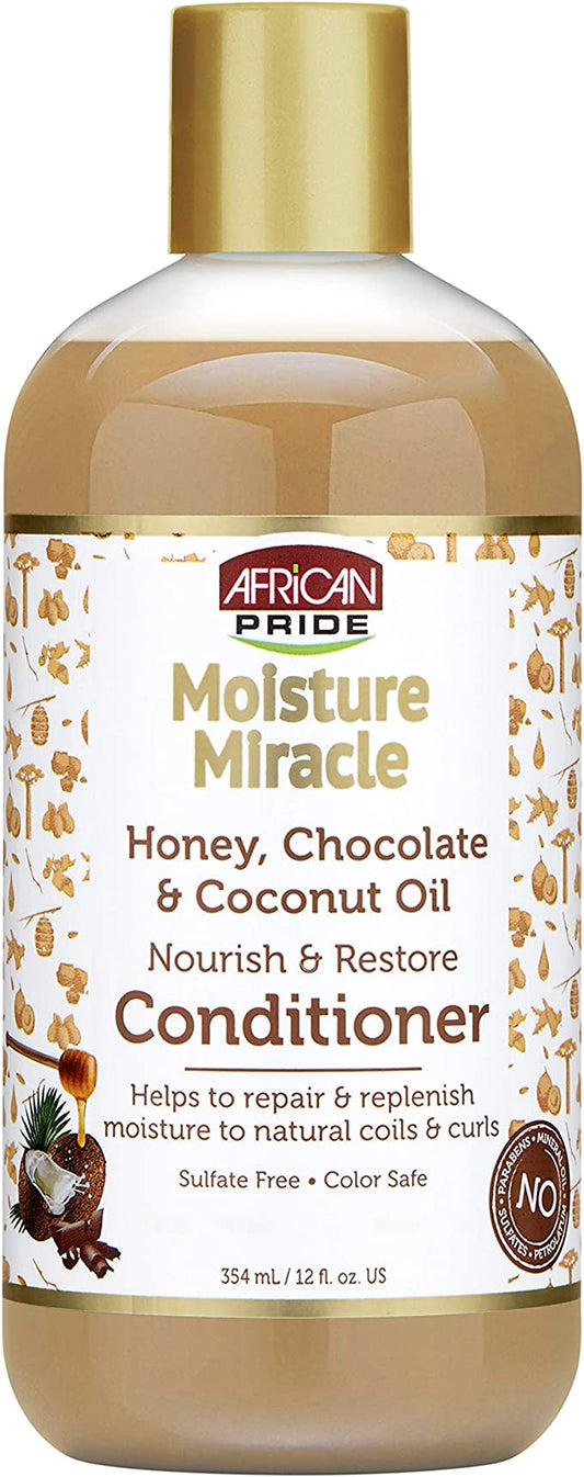 African Pride Honey,Chocolate&CoconutOil Conditioner 12oz/354ml