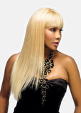 Vivica A Fox Pure Stretch Cap 100% Premium Human Hair "24 Inch" luxurious Silky Straight Wig- H157-V