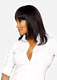 Vivica A Fox Pure Stretch Cap 100% Premium Human Hair "17 Inch" luxurious Silky Wig- H202-V 2