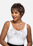 Vivica A Fox Pure Stretch Cap 100% Premium Human Hair "8 Inch" Short Wig- H209-V