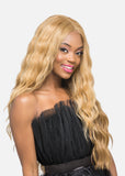 Vivica A Fox Pure Stretch Cap Synthetic Long "27 inch" Invisible Part Wig- HALLIE