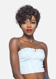Vivica A. FOX HARLOW Short Loose Curl And Side Bang With Invisible Side Part Cap Wig