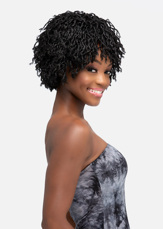 VIVICA A FOX KIENNA 9″ SHORT WAVY DREADLOCKS STYLE Synthetic Hair Pure Stretch Cap Wig