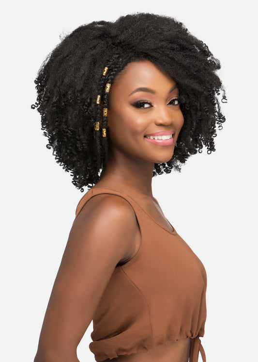 VIVICA A FOX KIRA 12″ TIGHT CURL BRUSHED OUT PURE STRETCH CAP SYNTHETIC FULL WIG