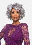 VIVICA A FOX LAURA 12'' bob with short natural curls Pure Stretch Cap wig