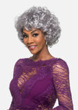 VIVICA A FOX LAURA 12'' bob with short natural curls Pure Stretch Cap wig