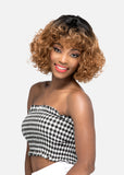 Vivica A Fox PROMISE 11″ LAYERED BODY WAVE BOB WITH BANGS Synthetic Pure Stretch Cap Wig