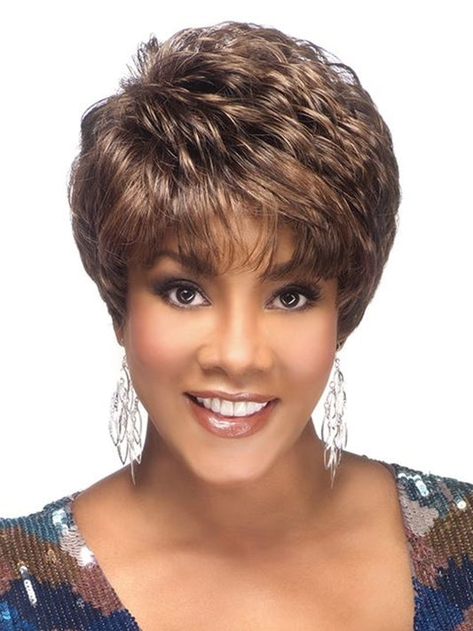 Vivica A Fox Pure Stretch Cap Synthetic  "8 inch" short pixie style  Wig-AMY