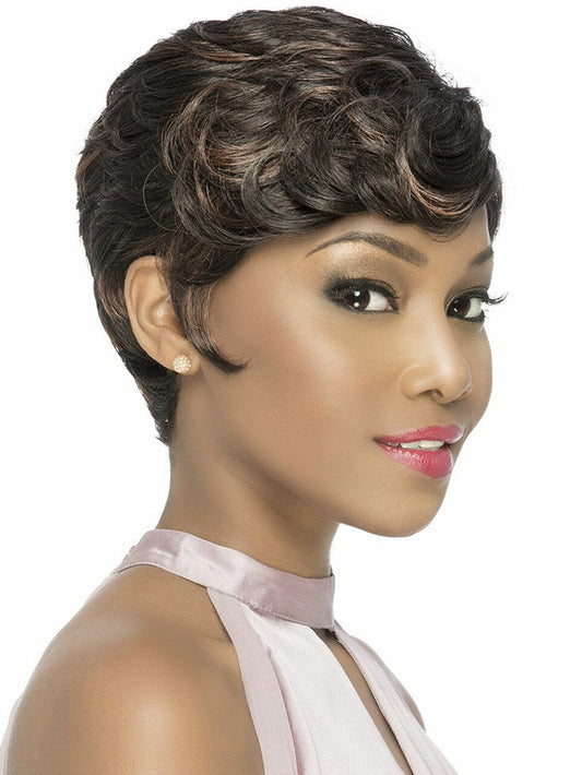 Vivica A Fox Pure Stretch Cap Synthetic Pixie Cut Short Wig-LOGAN