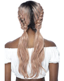 Vivica A Fox Pure Stretch Cap Synthetic "25 inch" Dutch Braids invisible part Lacefront  Wig-PW -2