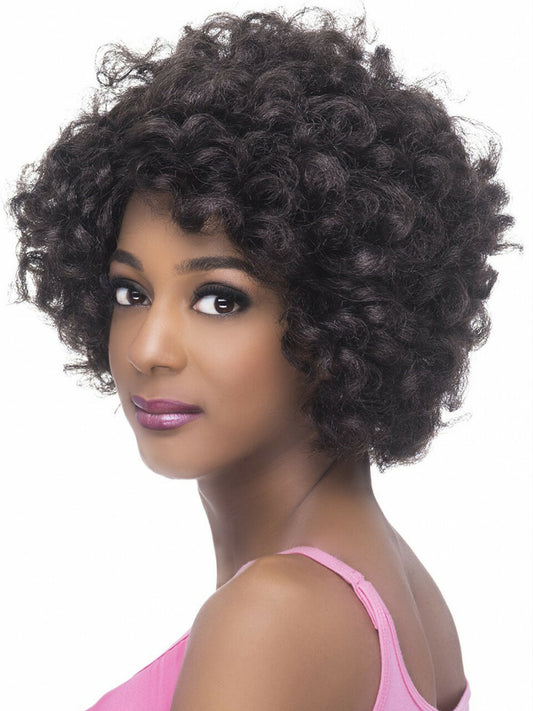 Vivica A Fox Pure Stretch Cap Synthetic "10 inch" curly Wig-BONNY