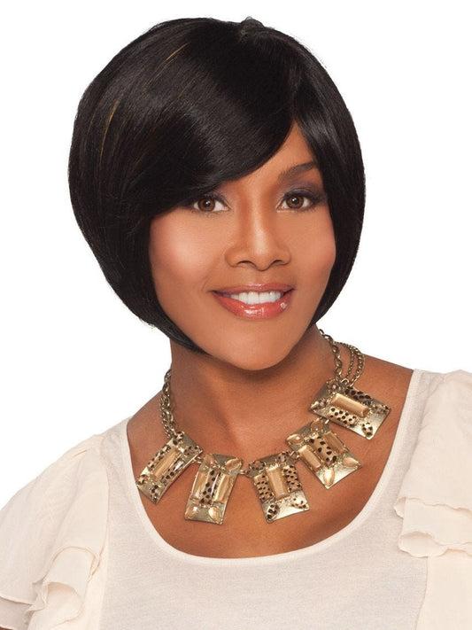 Vivica A Fox Pure Stretch Cap Synthetic  Bob Style Short  Wig-FANCY