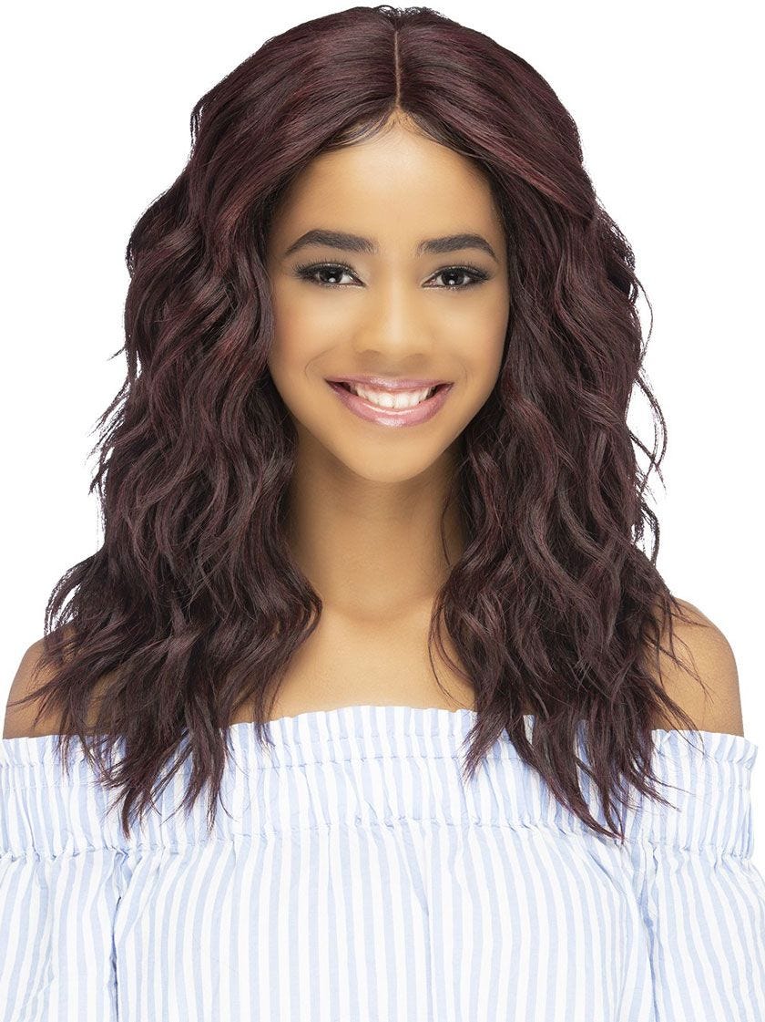Vivica A Fox Pure Stretch Cap Synthetic  Long  "19 inch" Lacefront  Wig-  HEBE