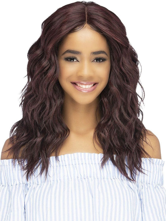 Vivica A Fox Pure Stretch Cap Synthetic  Long  "19 inch" Lacefront  Wig-  HEBE