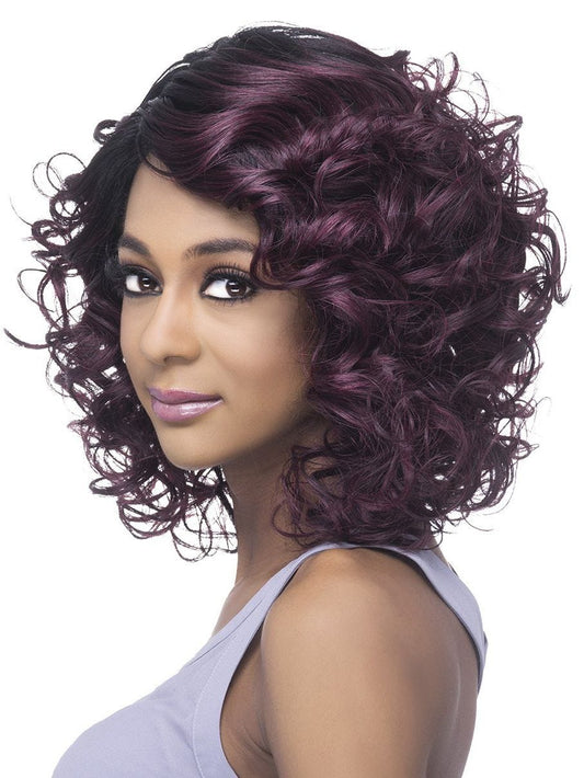 Vivica A Fox Pure Stretch Cap Synthetic "13.5 inch" curly Lacefront  Wig-KRISSY