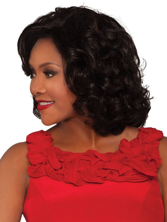 Vivica A Fox Pure Stretch Cap Synthetic "12 inch"  Lacefront  Wig- LEONA -V