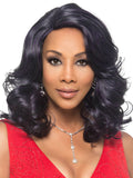 Vivica A Fox Pure Stretch Cap Synthetic Mid Curly Lacefront  Wig- LIME
