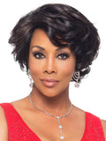 Vivica A Fox Pure Stretch Cap Synthetic Short Romance curls Lacefront  Wig- MOCHA