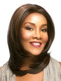 Vivica A Fox Pure Stretch Cap Synthetic  Long Layered "18 inch" Lacefront  Wig-PEARL
