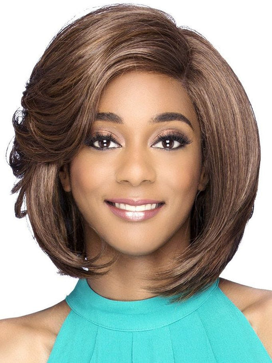 Vivica A Fox   Synthetic Wavy Short Heat Friendly Lace Front Wig -VENEZIA LW