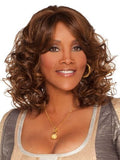 Vivica A Fox  Pure Stretch Cap Synthetic Curly Medium Layered  Wig - DENVER- V