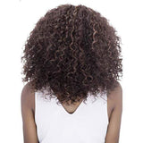 Vivica A Fox Pure Stretch Cap Synthetic  Long  "16 inch" Middle Invisible Lacefront  Wig-  BLAKE