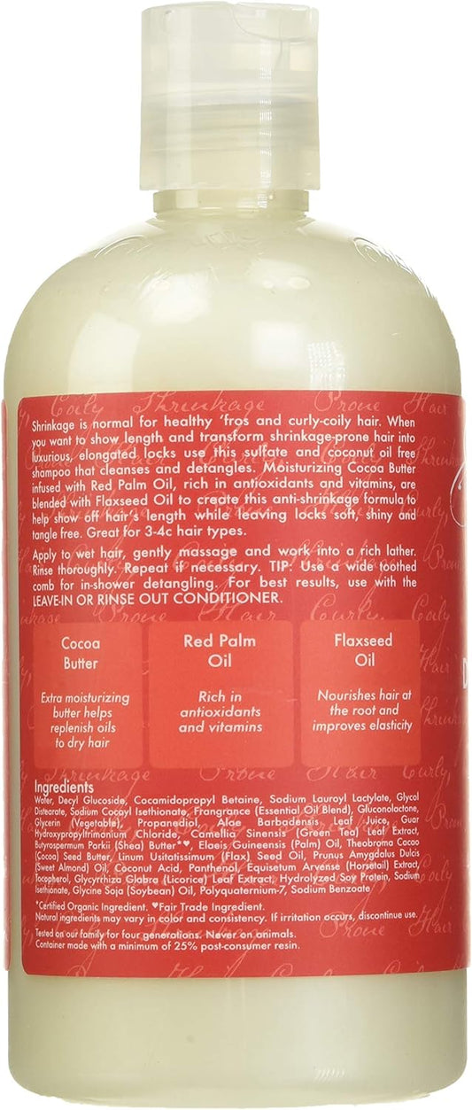 Shea Moisture Red Palm Oil and Cocoa Butter Detangling Shampoo 13.5 oz