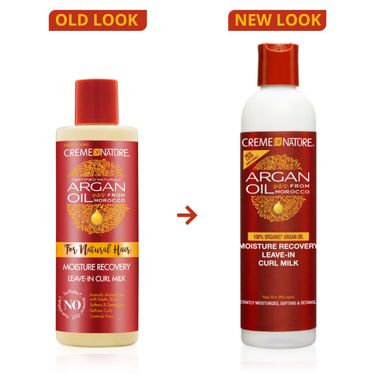 Creme of Nature Argan Oil Moisture Recovery Leave-In Curl Milk 8 oz