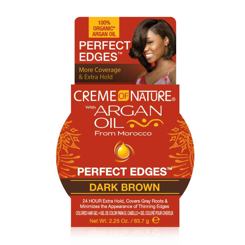 Creme of Nature Argan Oil Perfect Edges Dark Brown 2.25 oz
