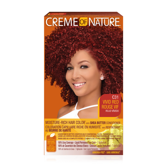Creme of Nature Moisture-Rich Hair Color with Shea Butter Conditioner Vivid Red C31
