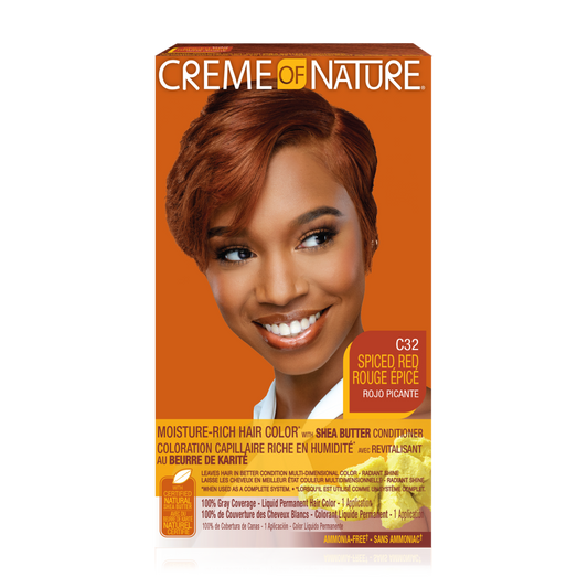 Creme Of Nature Moisture-Rich Hair Color with Shea Butter Conditioner  Spiced Red C32