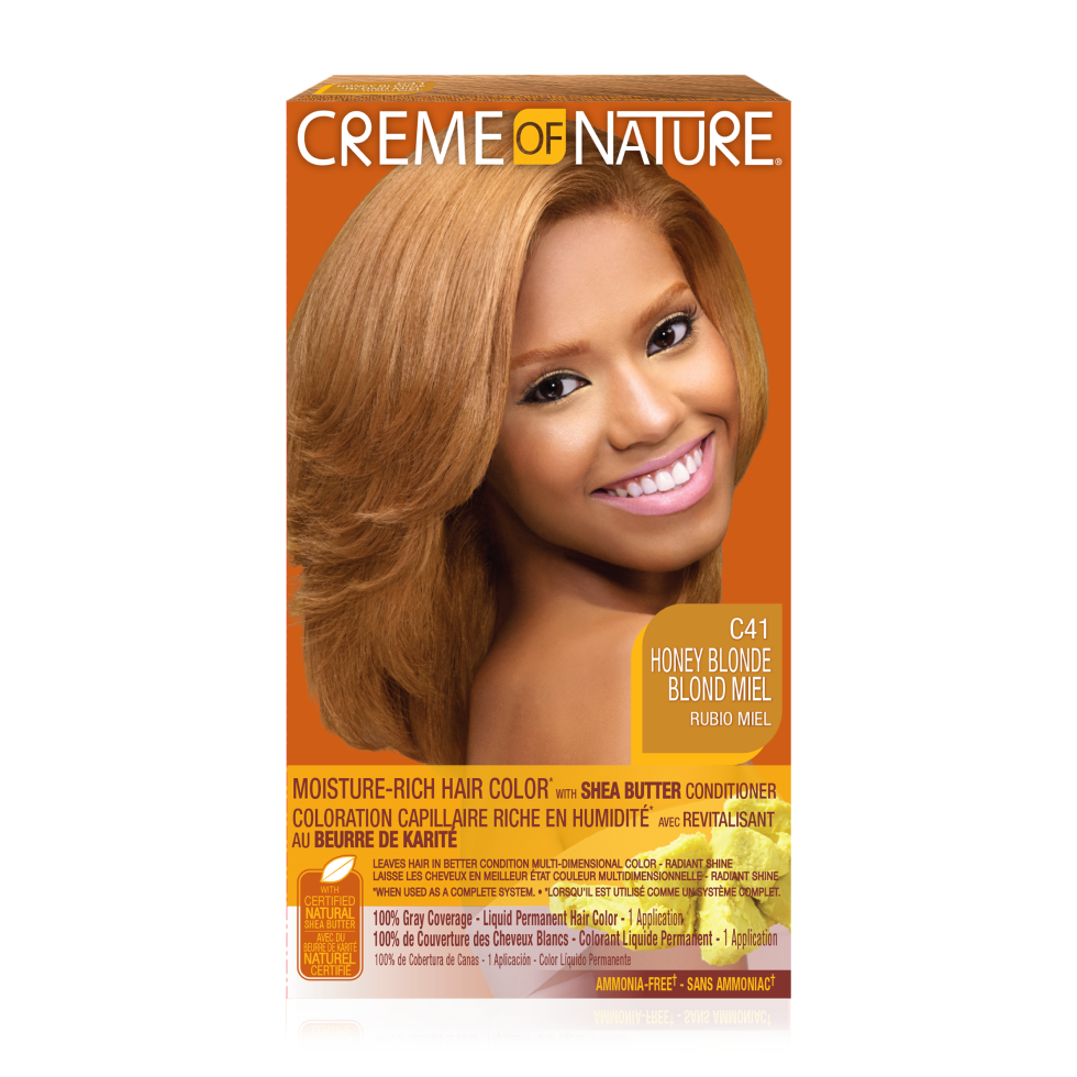 Creme of Nature Moisture-Rich Hair Color with Shea Butter Conditioner Honey Blonde C41