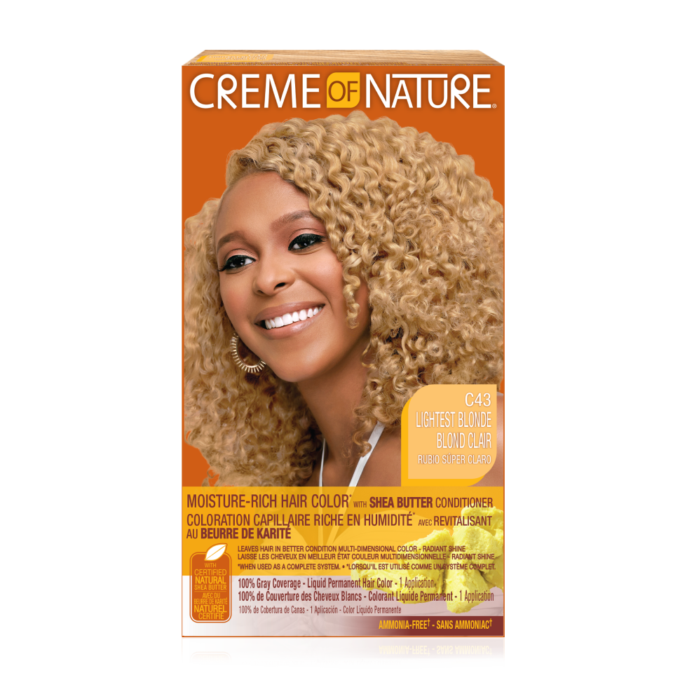 Creme of Nature Moisture-Rich Hair Color with Shea Butter Conditioner Lightest Blonde C43