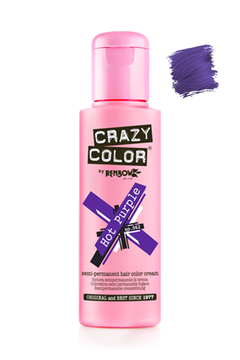 Crazy Color  Hot Purple 62  3.38oz/100ml