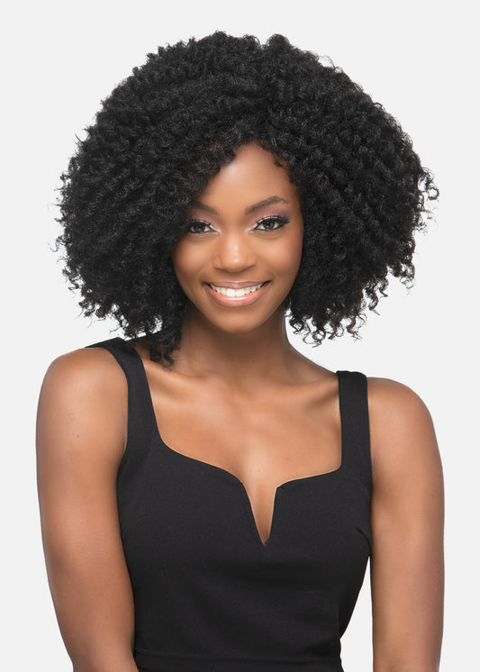 Vivica A Fox  Pure Stretch Cap Synthetic  " 13″ Layered Wand with yaki texture Wig - BUFFY