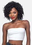 Vivica A Fox  Pure Stretch Cap Synthetic  "11 inch″ Pieced Wavy Sister Locs Style Wig-CONY