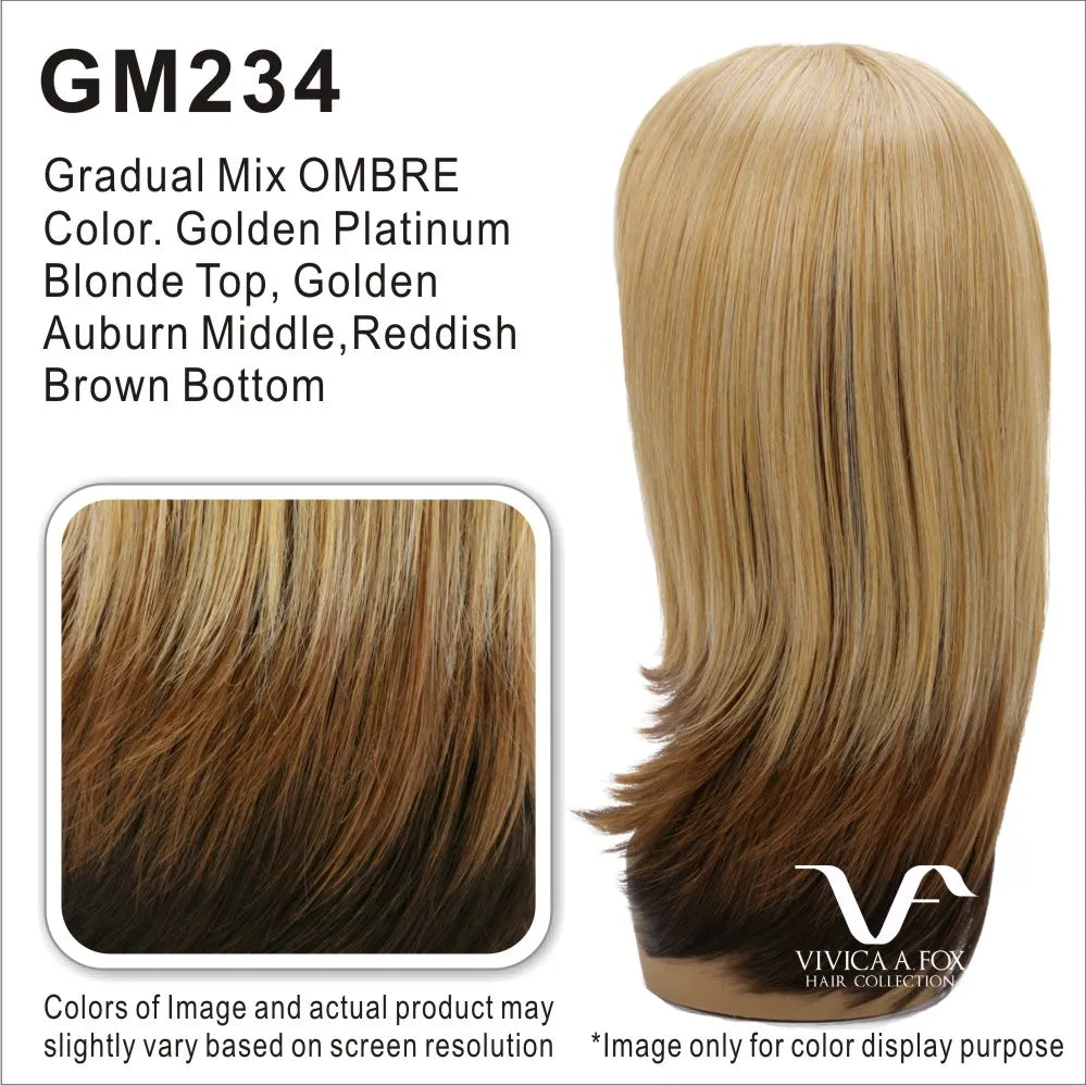 Vivica A Fox Pure Stretch Cap Synthetic "26 inch"naturally curly wave with side swept bang Wig-KOI