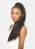 VIVICA A FOX  HPB- NIA 26″ NATURAL PERM YAKI PONYTAIL WITH LAYERED ENDS